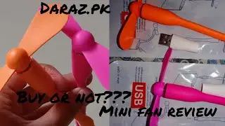 Mini usb fan unboxing | mini fan review daraz | mini fan from daraz | mini handfan review |