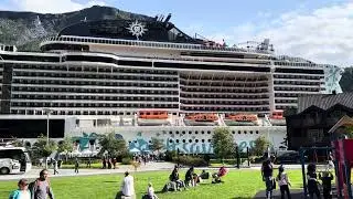 MSC Euribia - True size of the ship and its BIG! 4K @flamnorway