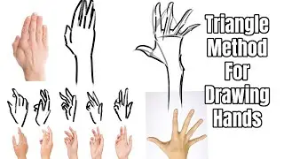 How to draw hands, simple triangle method!