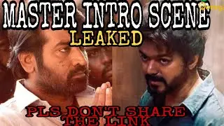 MASTER INTRO SCENE| LEAKED VIJAY INTRO SCENE IN MASTER| PLS DON'T SHARE THE SCENE LINK