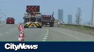 Road construction underway in Edmonton
