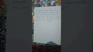 sample handwriting declaration for any job application
