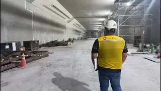 اهم الاعمال داخل النفق المغمور  بعد تجليس القطع تحت قناة خور الزبير