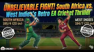 Unbelievable Fight! South Africa vs. West Indies's Retro EA Cricket Thriller