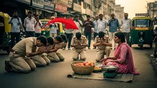आखिर क्यों बड़े बड़े पुलिस अफसर झुक गए एक सेब बेचने वाली गरीब लड़की के सामने...