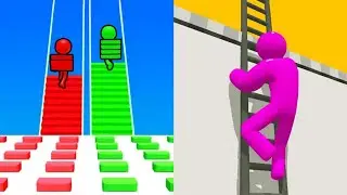 Bridge Race VS Ladder Master Satisfying ASMR Gameplay (Android,ios) (New Update)