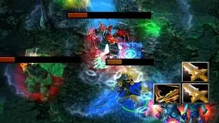 DOTA KUNKKA 2 DIVINES + 1 BURIZA: ONE SHOT = INSTANT KILL!