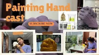 Kraftify Hand casting kit | Painting hand cast | Flipkart finds | Painting vlog | Gifting ideas | 