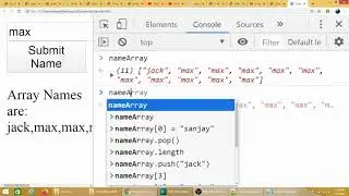 Javascript Array Example
