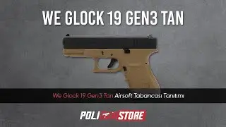 We Glock 19 Gen3 Tan Airsoft Tabancası Tanıtımı | Poligun Store #glock19gen3 #airsoft #weairsoft