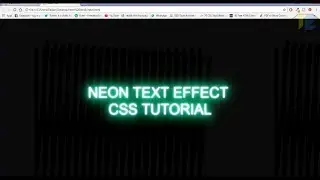 How to make a Neon Text Effect with Html and Css - web designing Tutorial
