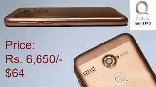 Latest Qmobile Noir I 2 Pro 2017, 1GB RAM, 8GB ROM, Android 5 0, 5MP Camera