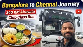 Bangalore to Chennai Airavatha Bus Journey | Morning Travel & Breakfast Vlog 🚌☕ #travel #bus #video 