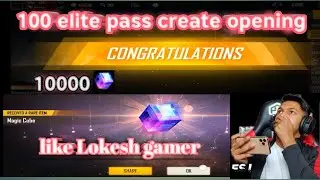 create opening like Lokesh gamer || elitepass create || 24kGoldn - Mood ||#djalok #freeelitepass
