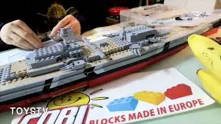 {玩具堂} SPEED BUILD: Cobi #4810 Battleship Bismarck 俾斯麥號戰列艦 WW2 German TOYSTV