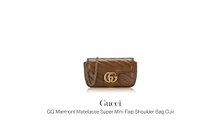 Mau Jual Tas Branded Second? Gucci GG Marmont Matelasse Super Mini Flap Shoulder Bag Cuir