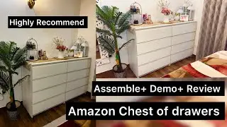 Unboxing Amazon Viki PARA Chest Of Drawer ,Frosty White | Assemble+ Demo+ Review