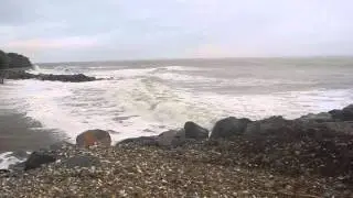 Marine erosion at the Monk's Bay coastal protection scheme, Isle of Wight's Undercliff coast