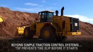 Cat&reg; 988K XE Large Wheel Loader | Tire Slip Prevention