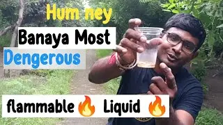 We maked most dengerous flammable liquids! Live with crazy! #reaction with thinner and petrol 