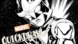 Artist Marcus To draws Nova &ndash; Marvel Quickdraw