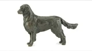 Solid Bronze Golden Retriever Sculpture by Sue Maclaurin