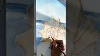 Sea shell 3d realistic art/drawing  #art #sea-life #sketch #shell #youtubeshorts