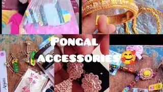 Pongal 😊accessories 😇shopping🛍️💸 vlog traditional earrings clips 