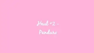 [Haul] #2 - Panduro