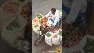 Amazing People Skill | Vegetables Balanced In Small Scooter