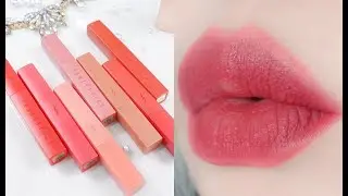 輕鬆就能暈染出迷霧薄透唇～PONY EFFECT暖霧水煙唇釉全試色