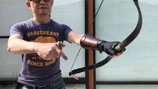 Manchu bow and Manchu thumb ring.清弓射術&筒形扳指-7