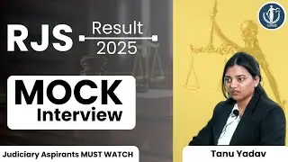 Tanu RJS Mock Interview | Rajasthali Law Institute