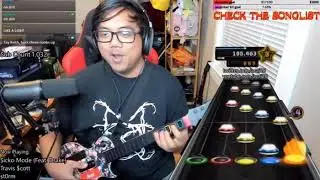 Acai plays wrong sicko mode in guitar hero