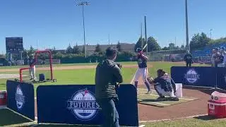 Esteban Dessureault. Home run derby final (part 1) Canadian Futures Showcase.