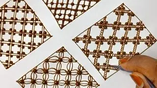 8 different types of checks design for beginners II mehndi tutorial by sultana mehndi