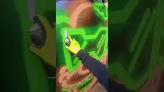 Spray Painting The Simpsons Krusty The Clown Street Art Pov - Fat Cap Sprays