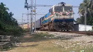 Agartala Express Train Engine Connecting The Redy Run Special Karimganj Junction Station