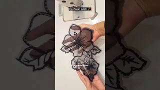 Diy flower patch 🥀 sewing tricks #shorts #sewing #tricks #youtubeshorts #diy