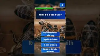 Why do Beez Buzz? Like, Share and Comment #science #quiz #trivia