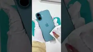 Великолепная упаковка для iPhone 16 в цвете &laquo;Тёмно-бирюзовый&raquo;! Давайте посмотрим! #ВидеоУпаковки