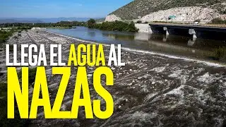 Llega el agua al río Nazas y revive a La Laguna