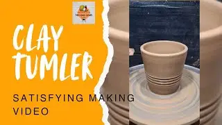 Clay tumler making video #satisfying #pottery 