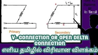 V-CONNECTION | OPEN DELTA CONNECTION|தமிழில்|IN TAMIL