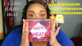 LA GIRL HAUTE HEAT PALETTE|SWATCHES|NO BULLSH*T REVIEW|TUTORIAL|PEACH EYE LOOK