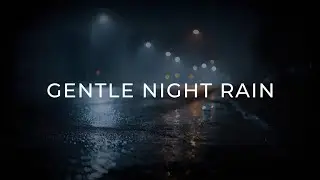 GENTLE NIGHT RAIN Sounds on Road | Calm Rain Ambience for Deep Sleep