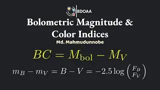 Bolometric Magnitude and Color Indices | BDOAA Camp | Photometry 05