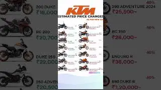 Ktm bike's new price