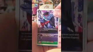 SECRET RARE! Opening a Digimon Battle of Omni Booster Pack! | Digimon Card Game #shorts