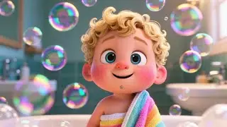 Bath Time Song 🛁 | Fun Hygiene & Play Song for Kids | Nursery Rhymes & Songs for Children